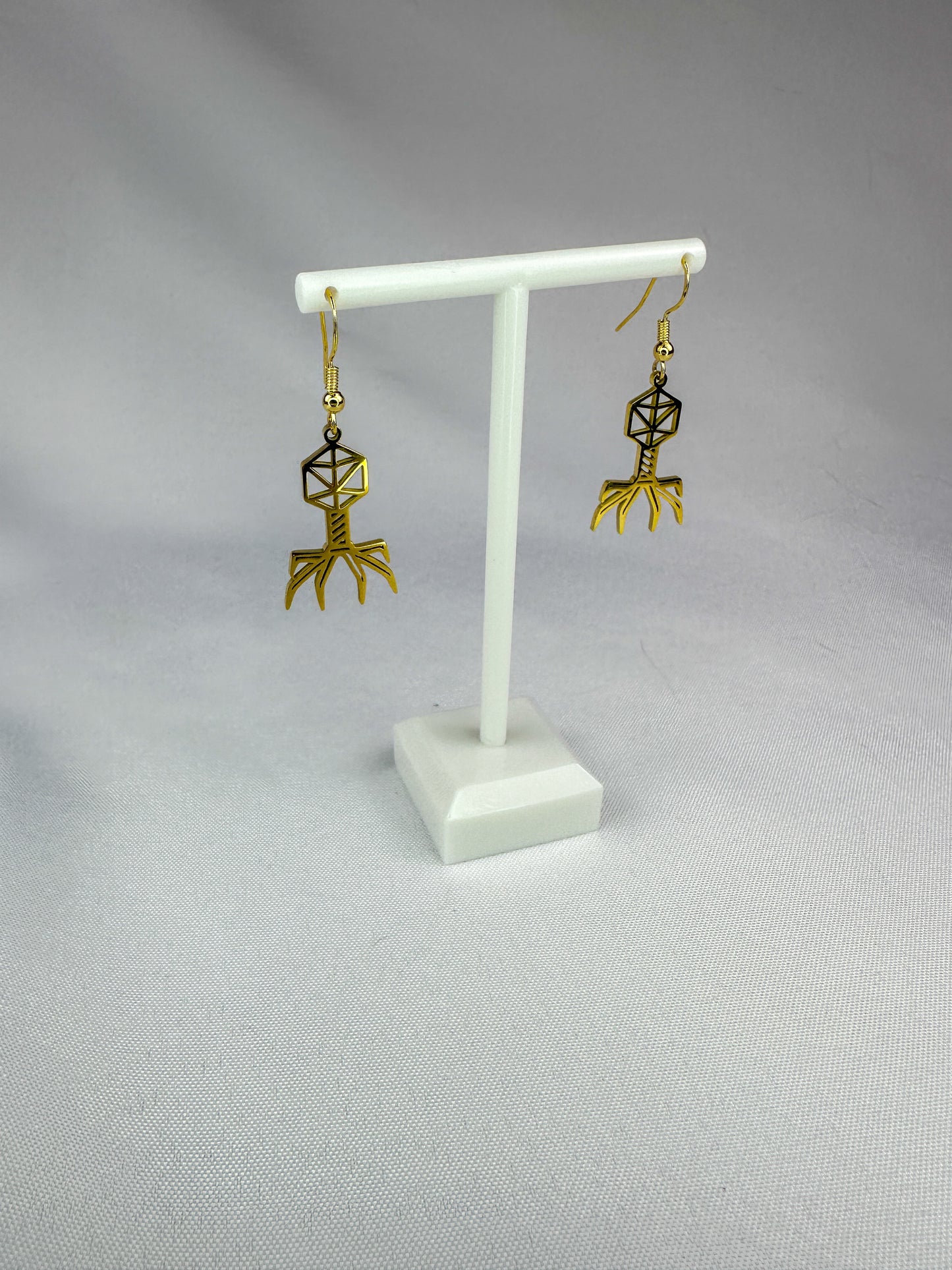 Bacteriophage Dangle Earrings