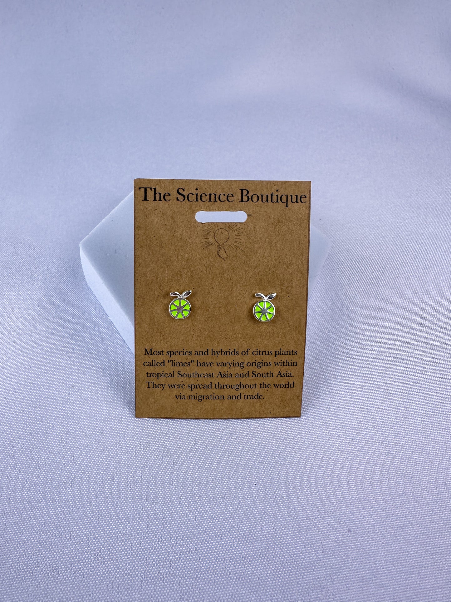 Lime Slice Stud Earrings