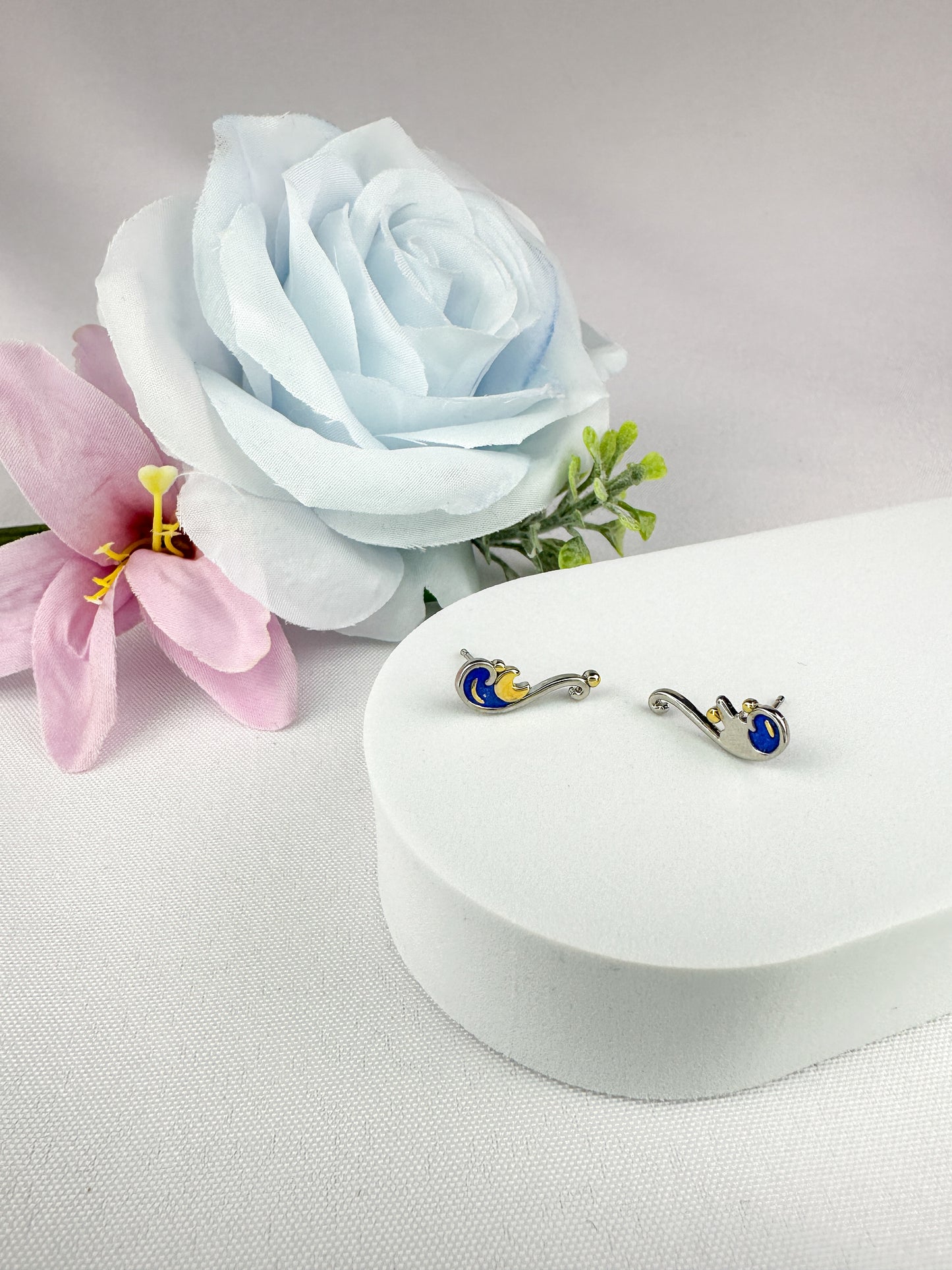 Starry Night Asymmetrical Stud Earrings