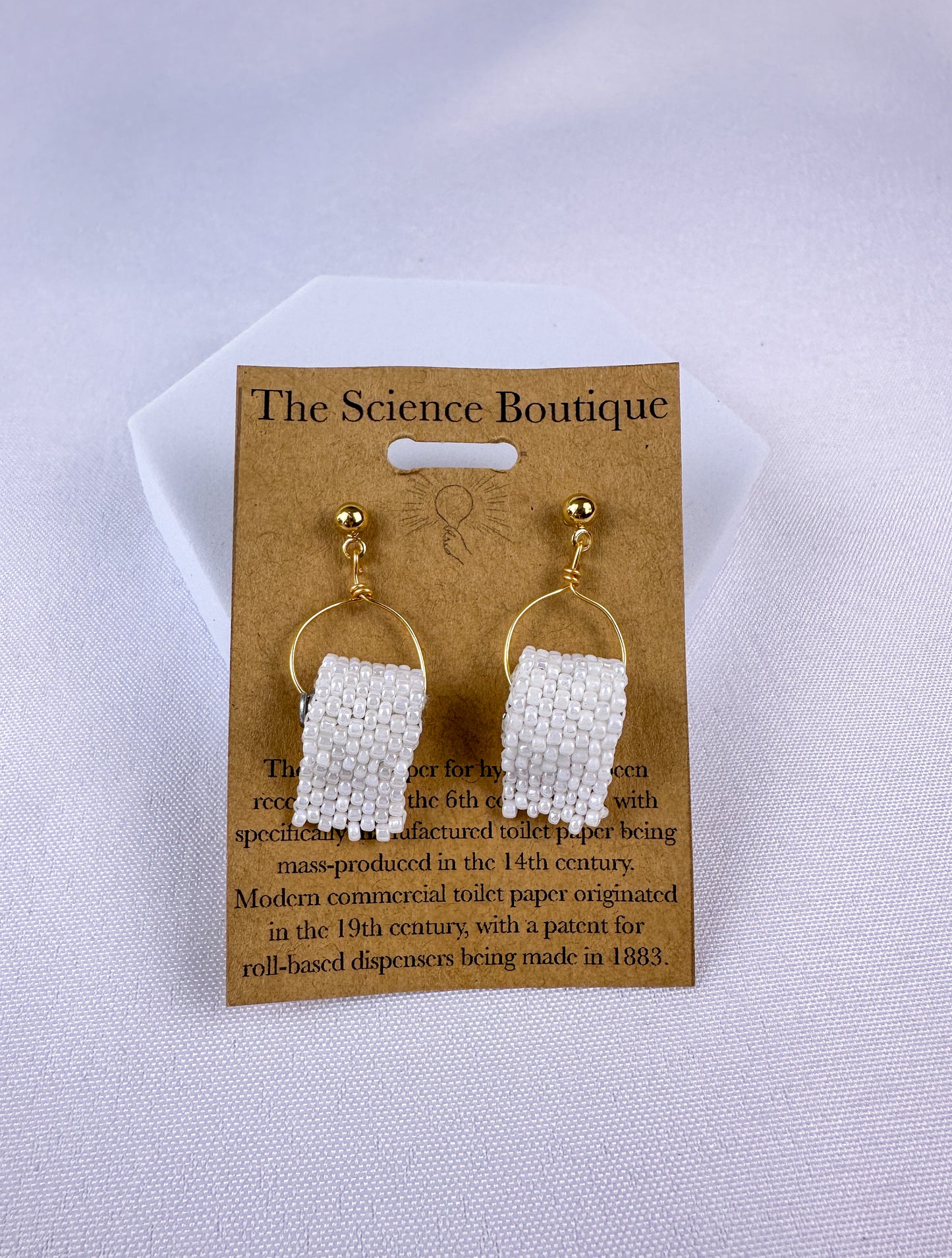 Toilet Paper Roll Earrings