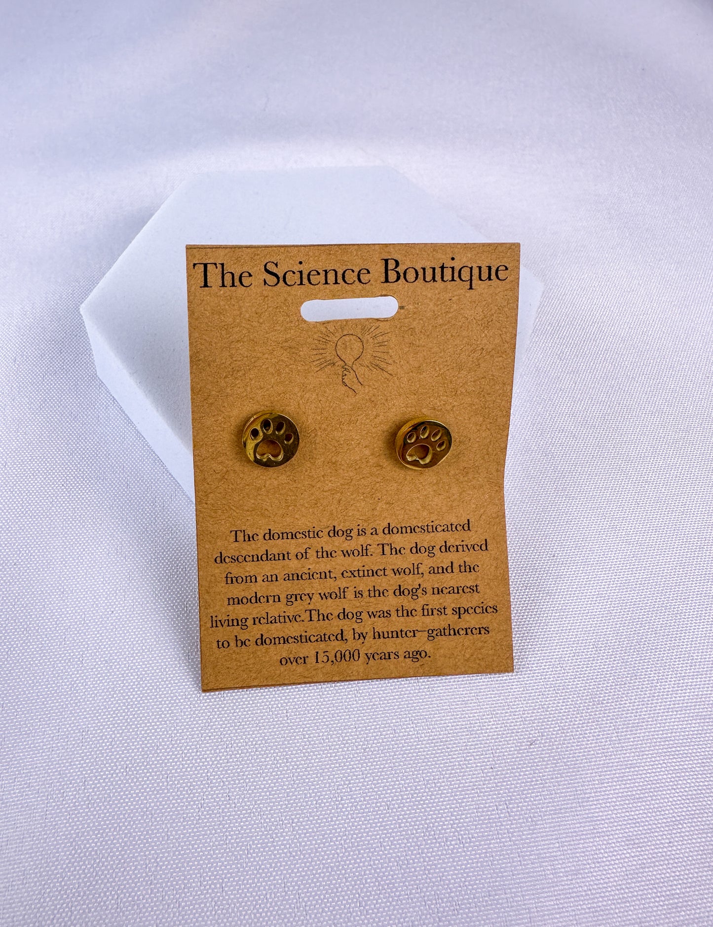 Dog Paw Stud Earrings