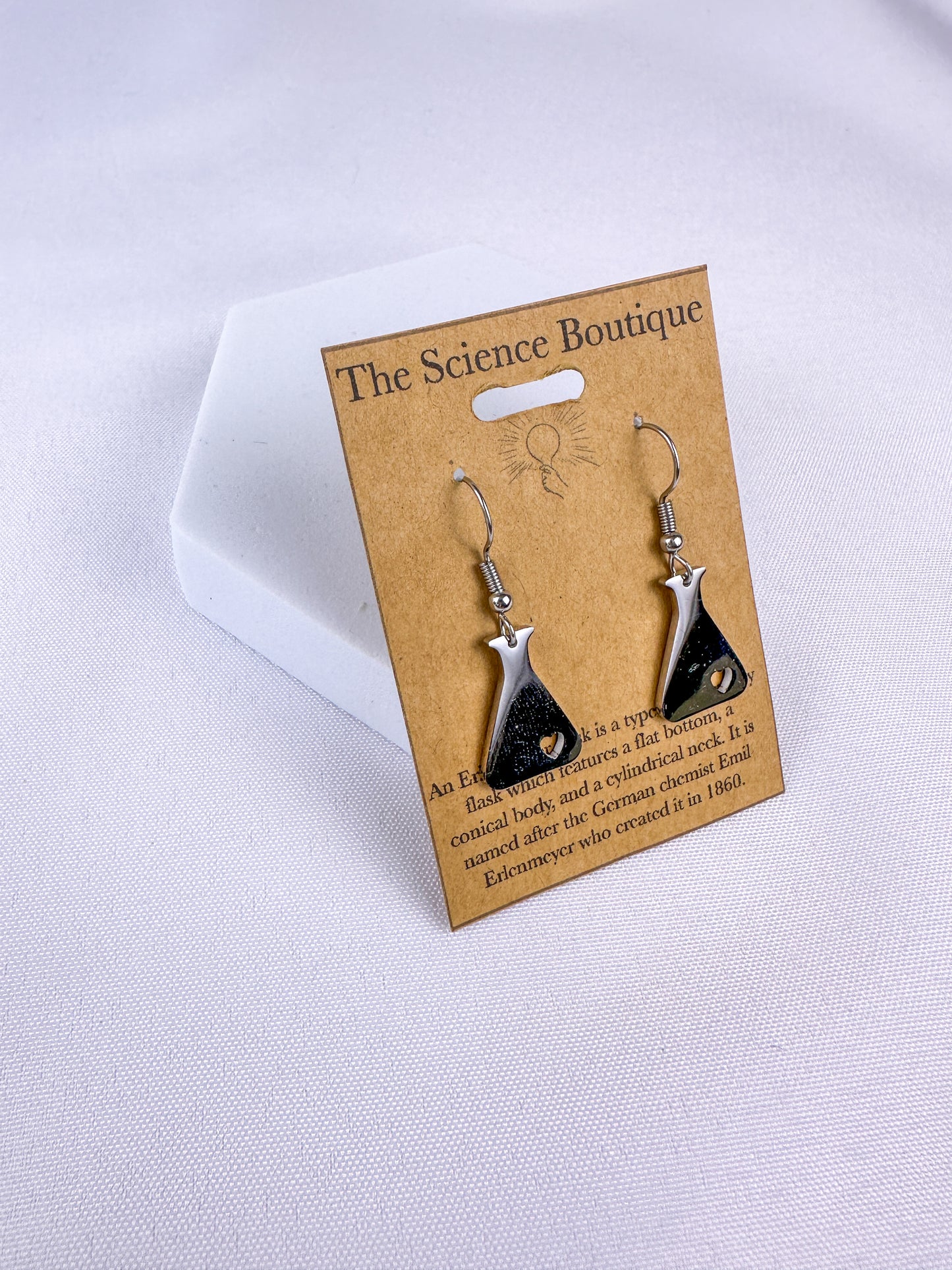 Erlenmeyer Flask Dangle Earrings
