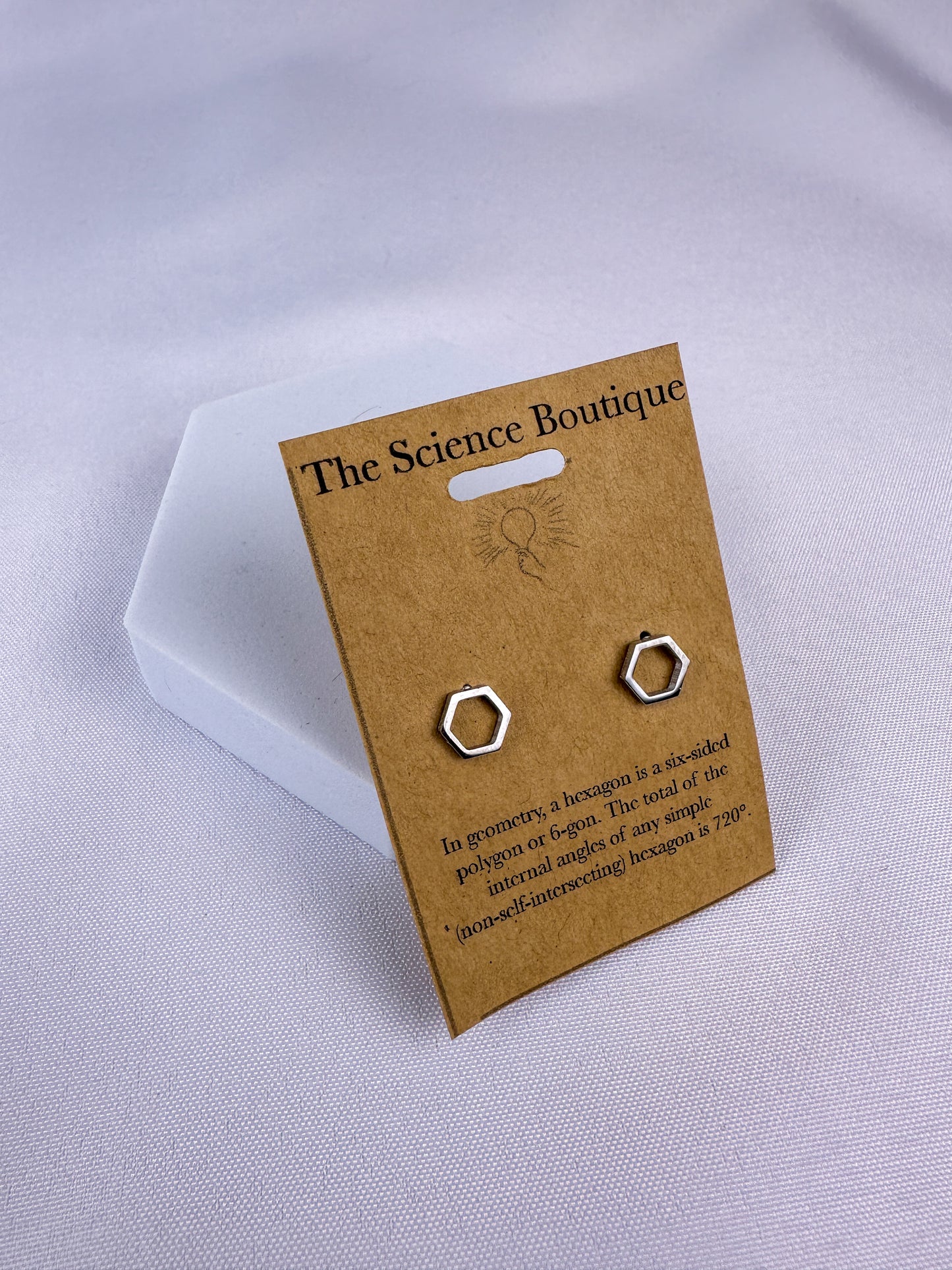 Hexagon Stud Earrings