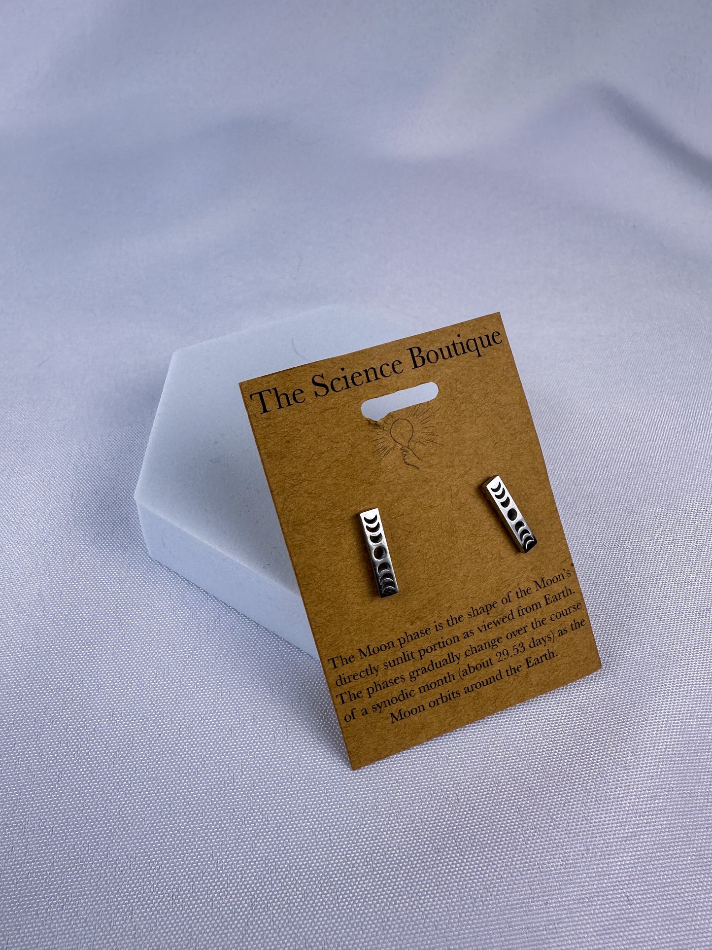 Moon Phase Stud Earrings