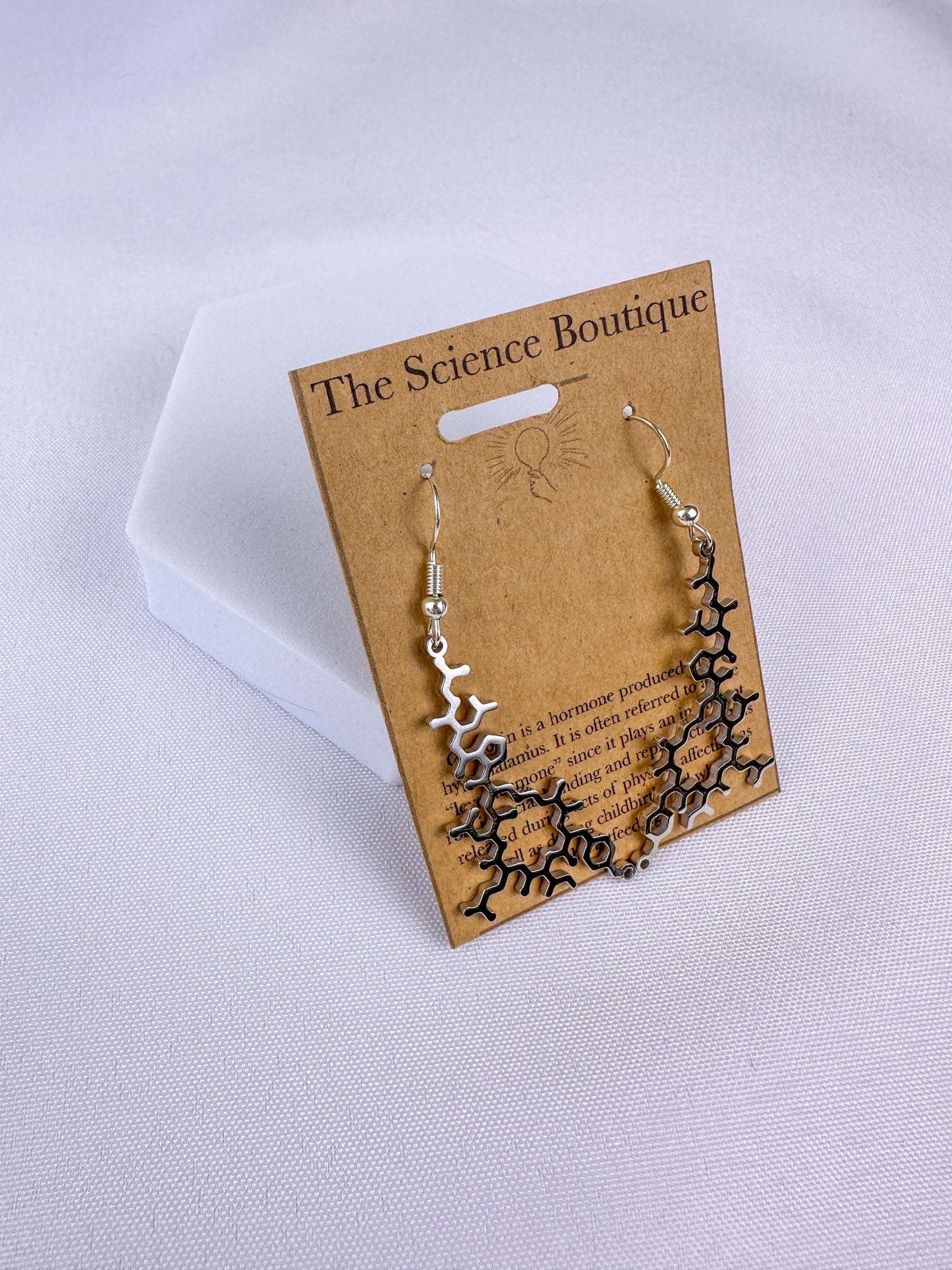 Oxytocin Molecule Dangle Earrings