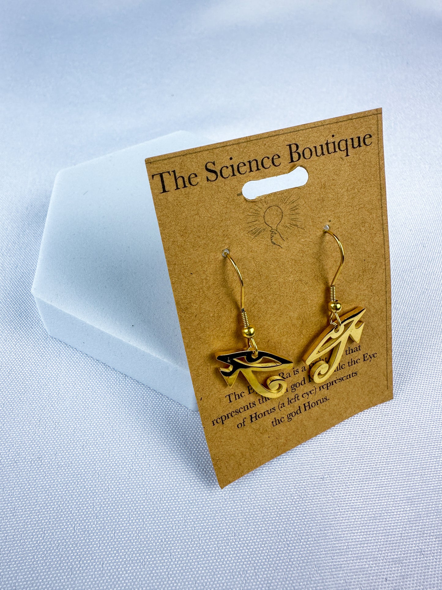 Egyptian Eye of Ra Dangle Earrings