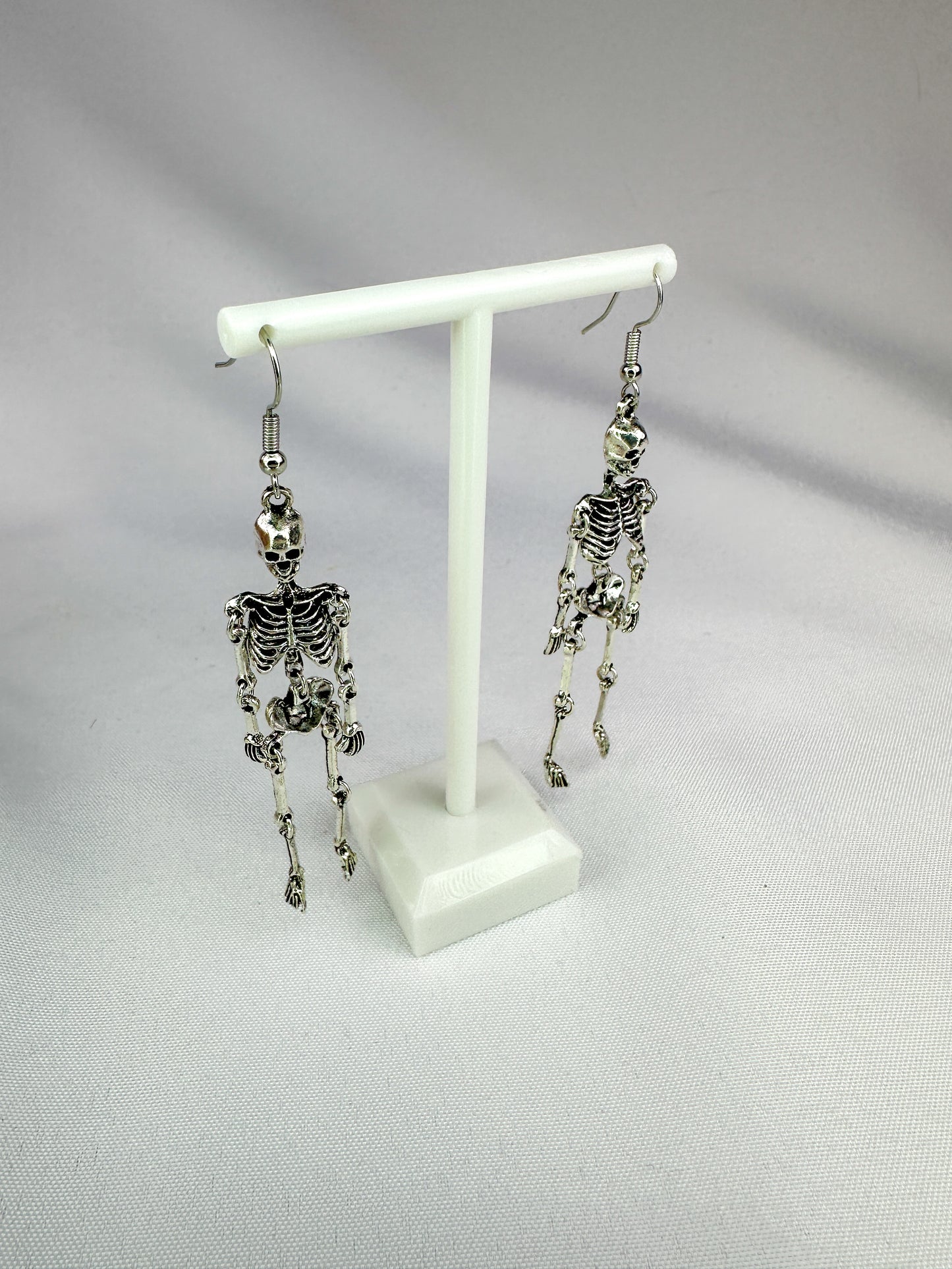 Articulated Skeleton Dangle Earrings