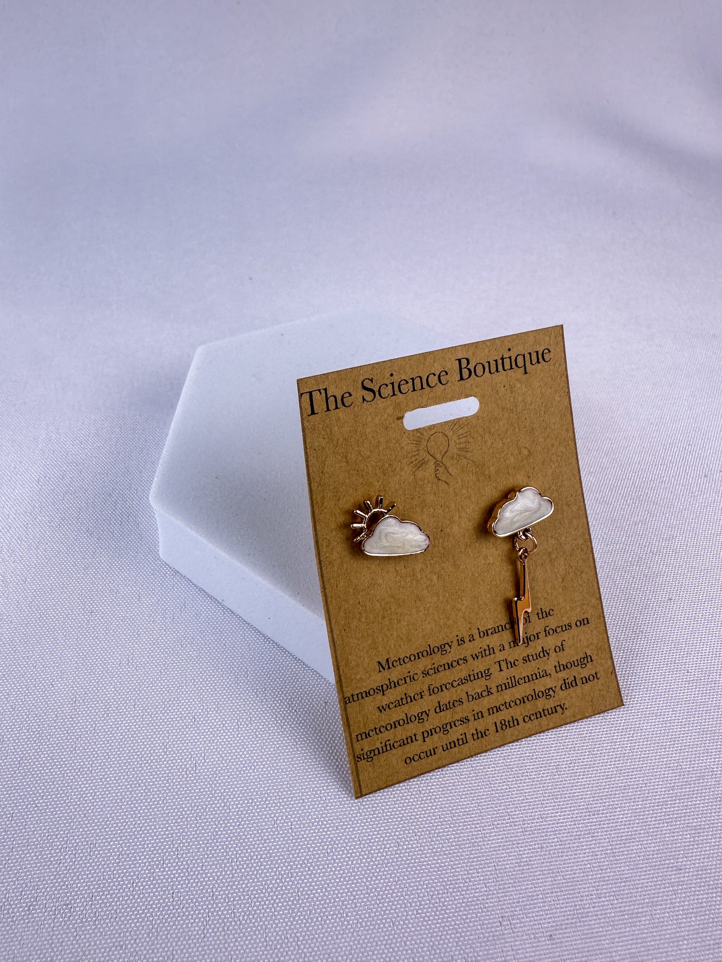 Sunshine & Storm Asymmetrical Stud Earrings