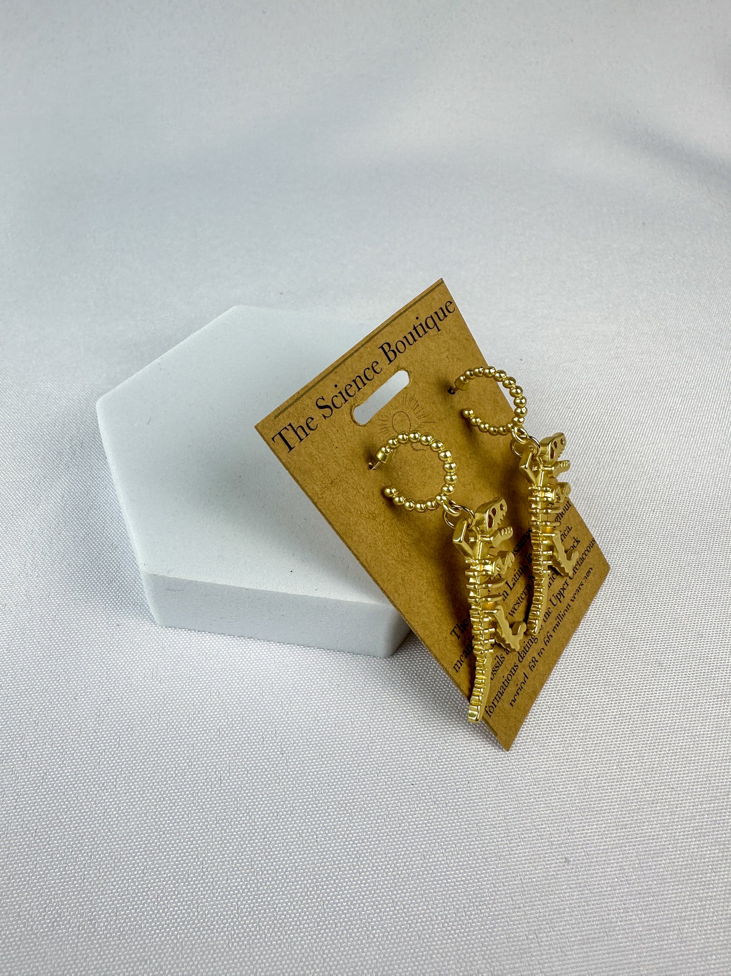 T. Rex Hoop Stud Earrings