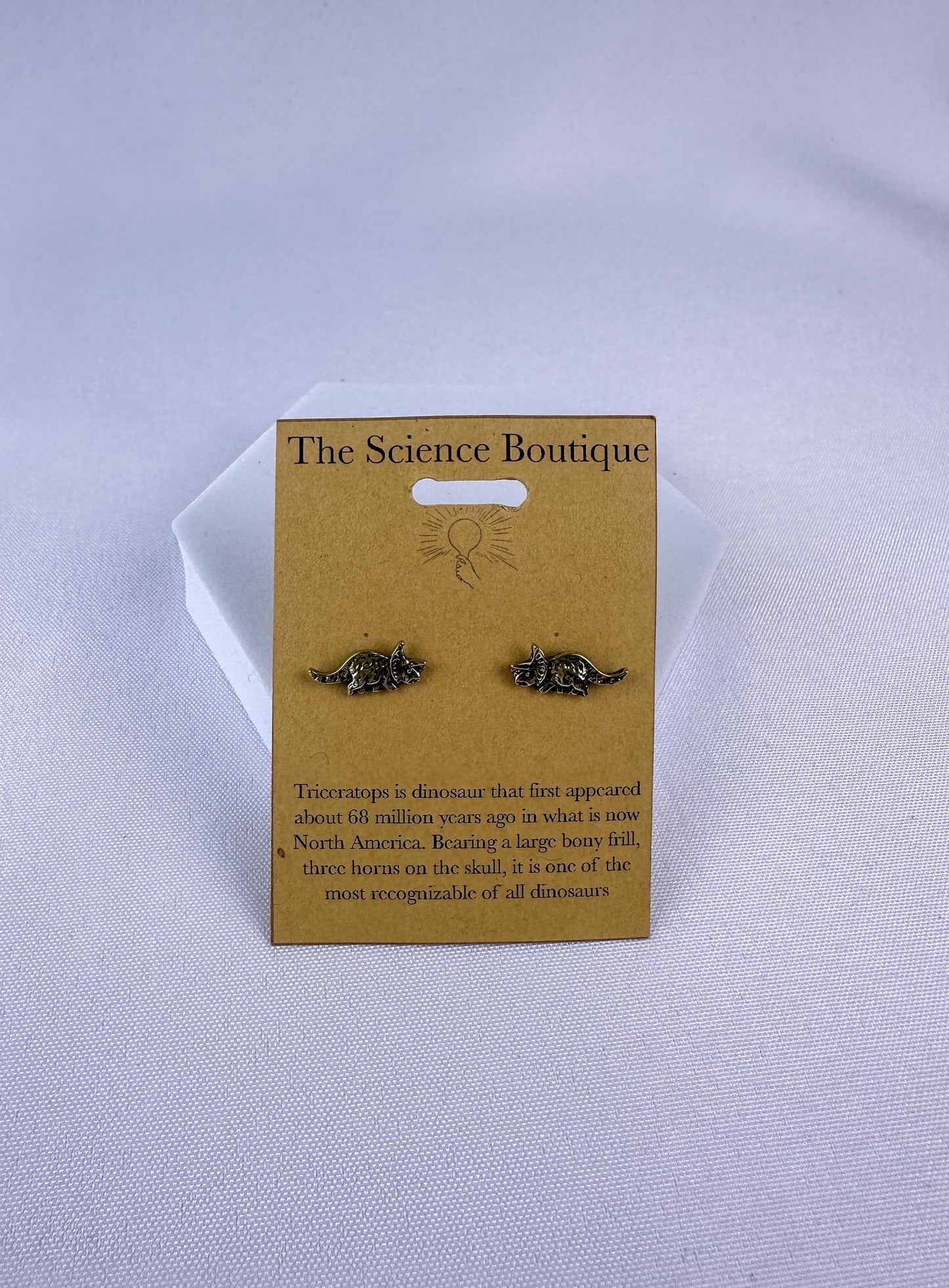 Triceratops Stud Earrings