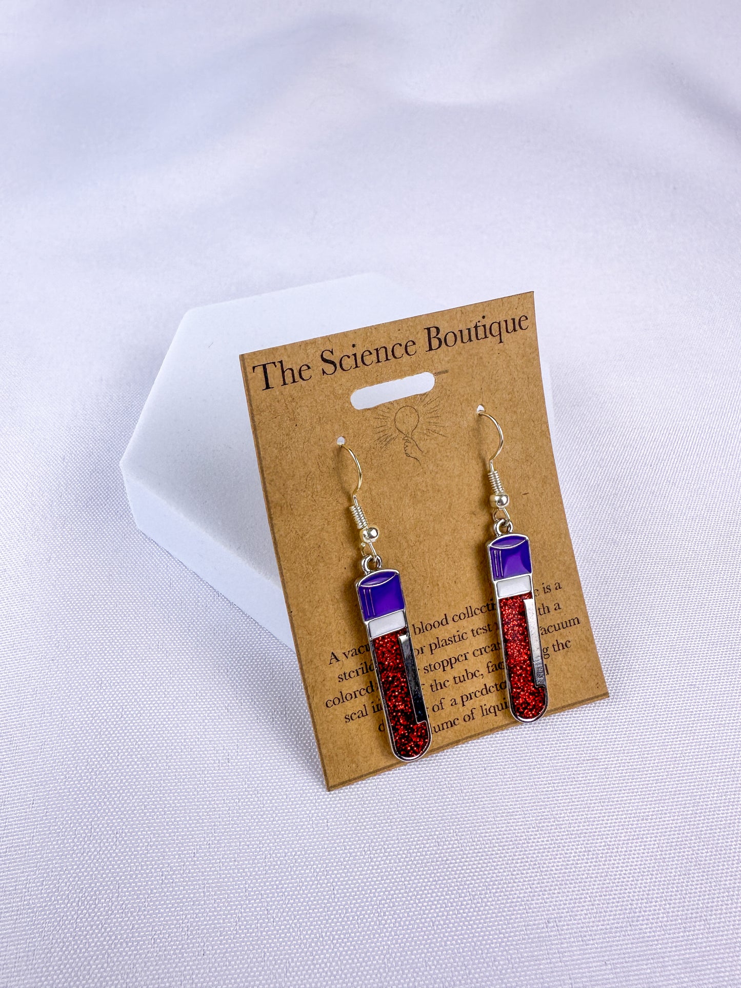 Vacutainer Tube Dangle Earrings