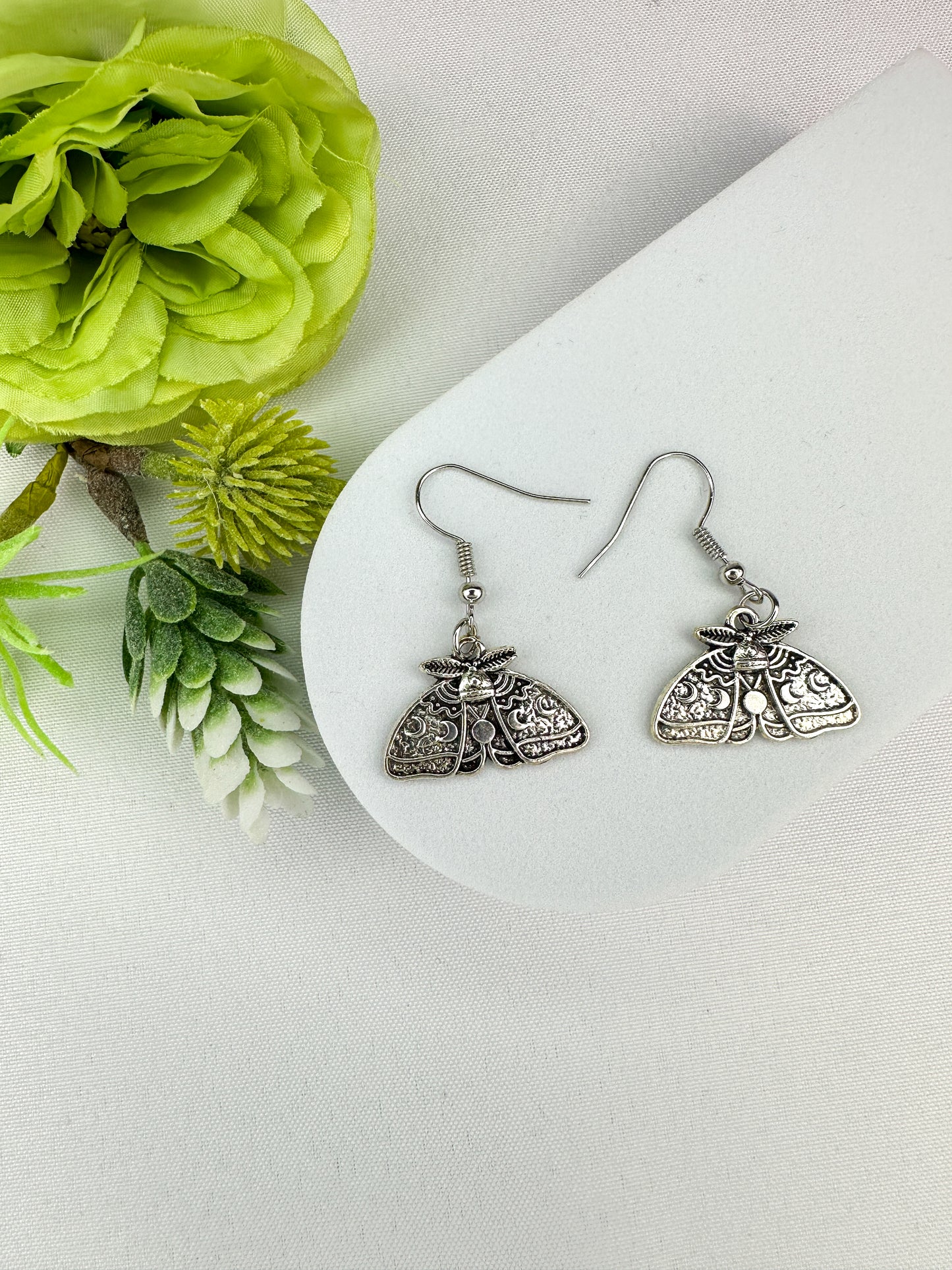 Moth Dangle Earrings