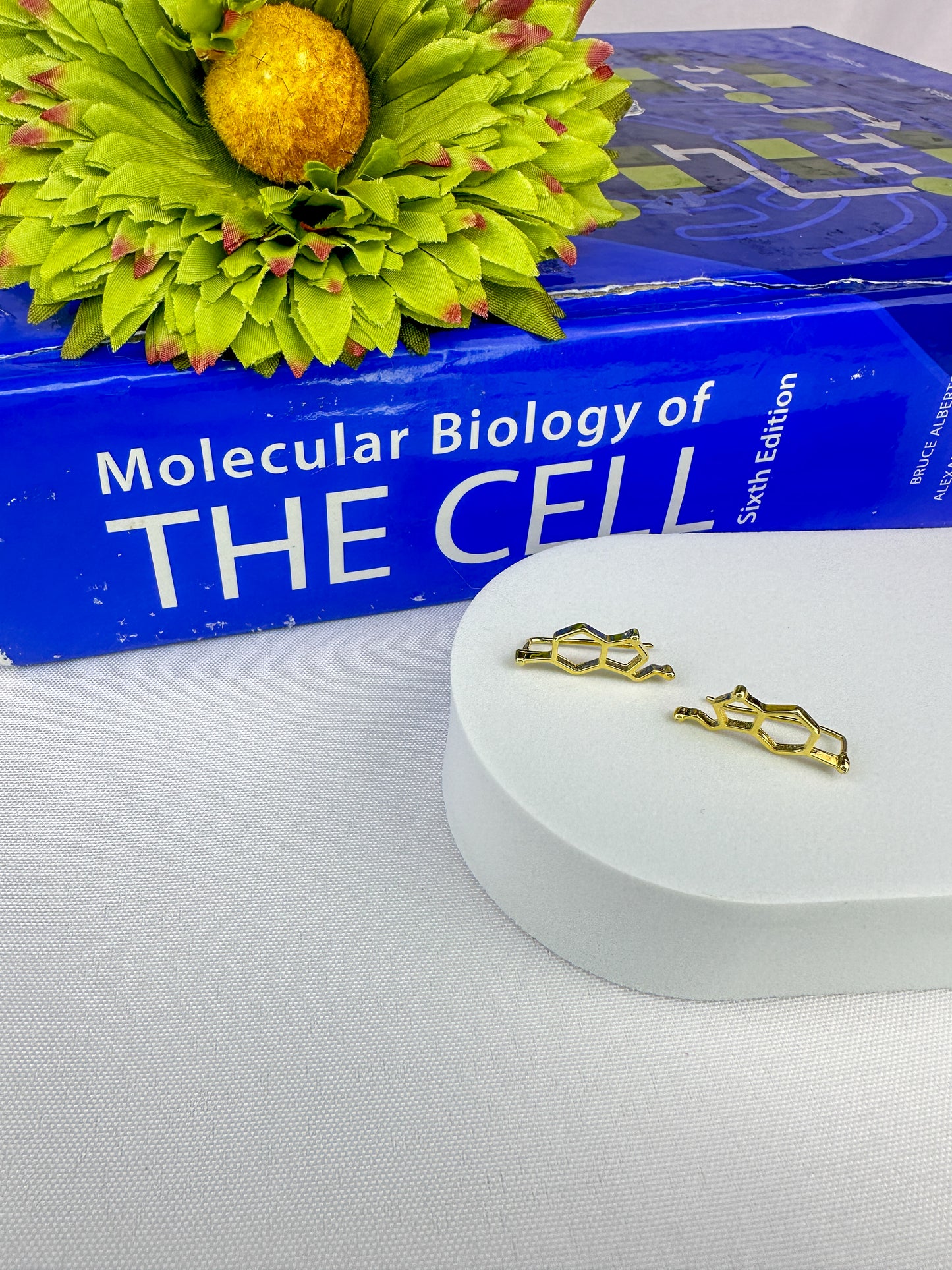 Serotonin Molecule Earrings