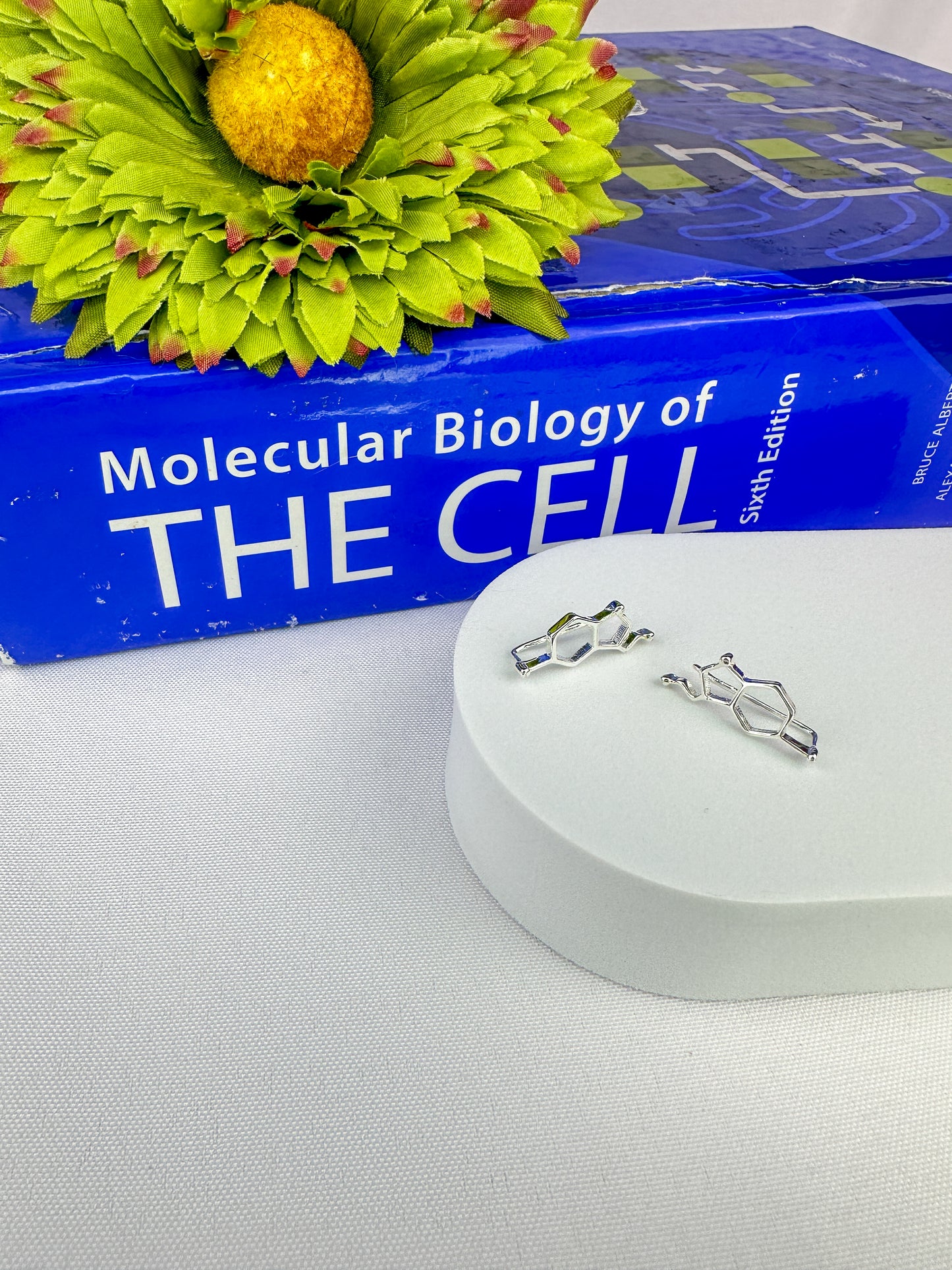 Serotonin Molecule Earrings