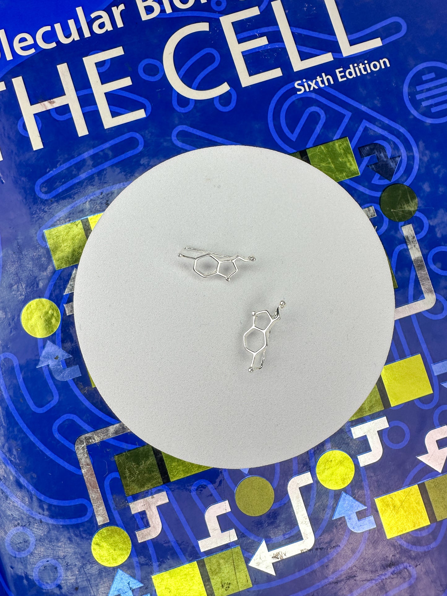 Serotonin Molecule Earrings