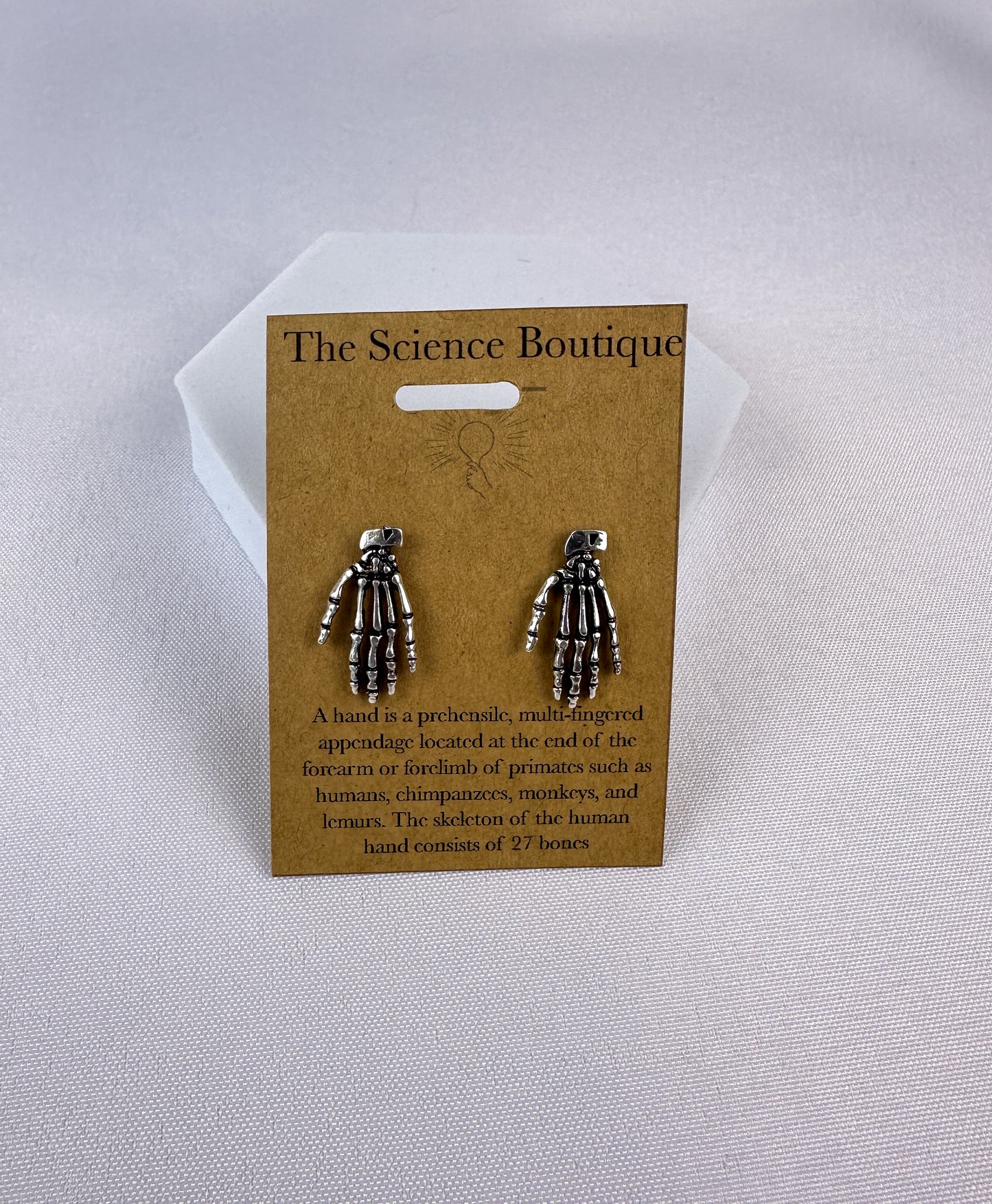 Skeleton Hand Stud Earrings
