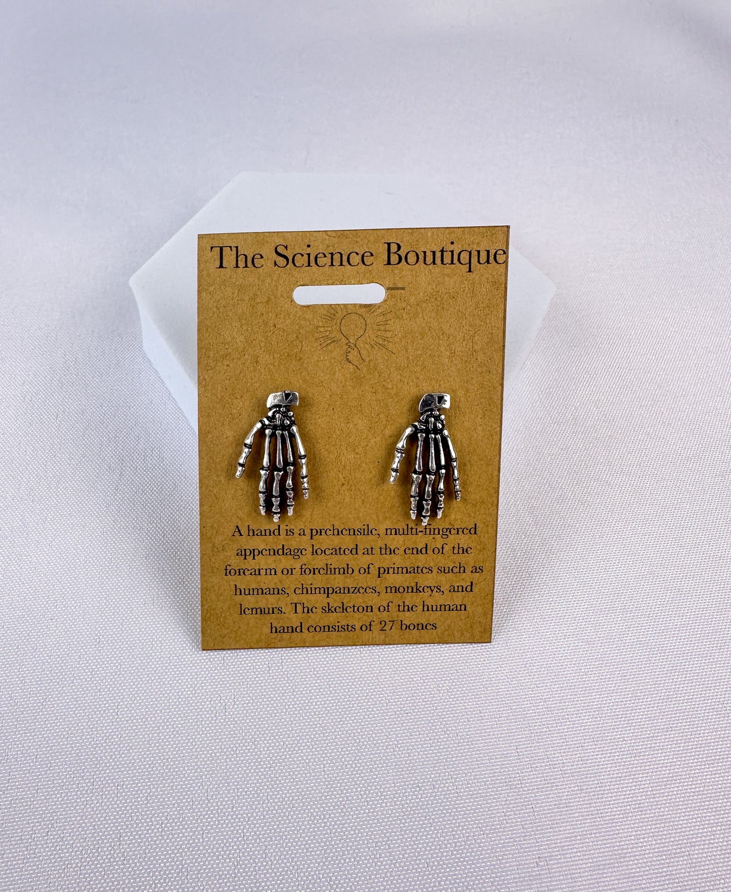 Skeleton Hand Stud Earrings