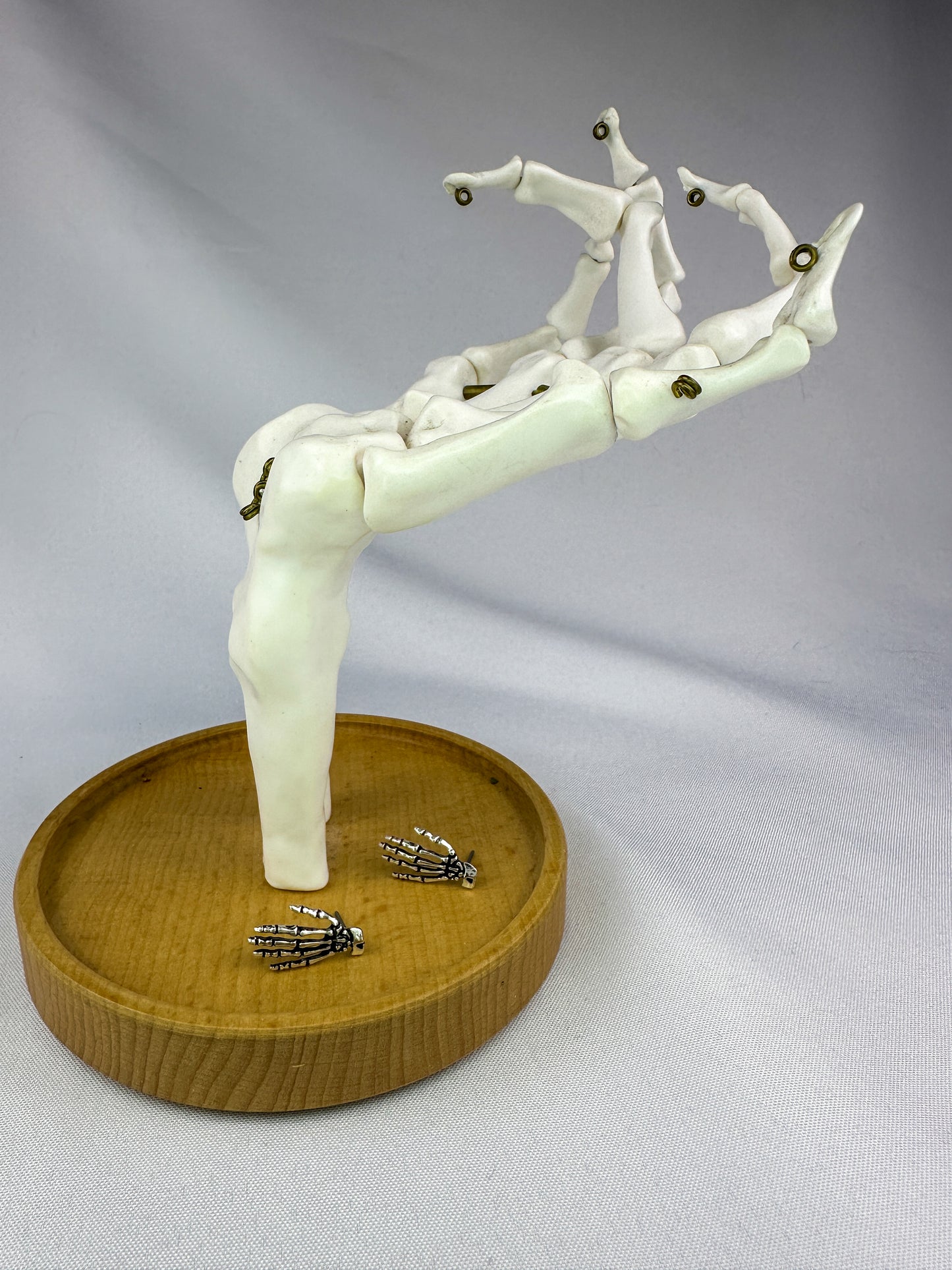 Skeleton Hand Stud Earrings