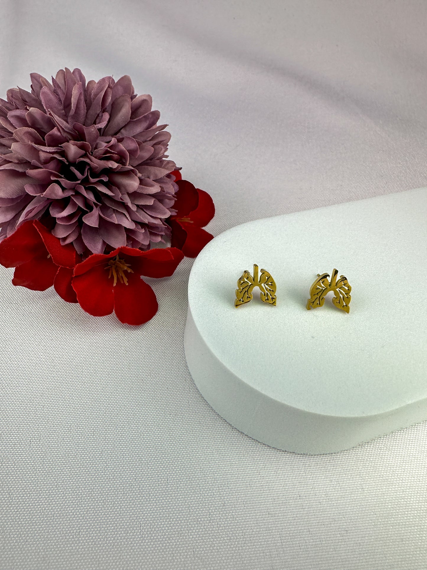 Lung Stud Earrings