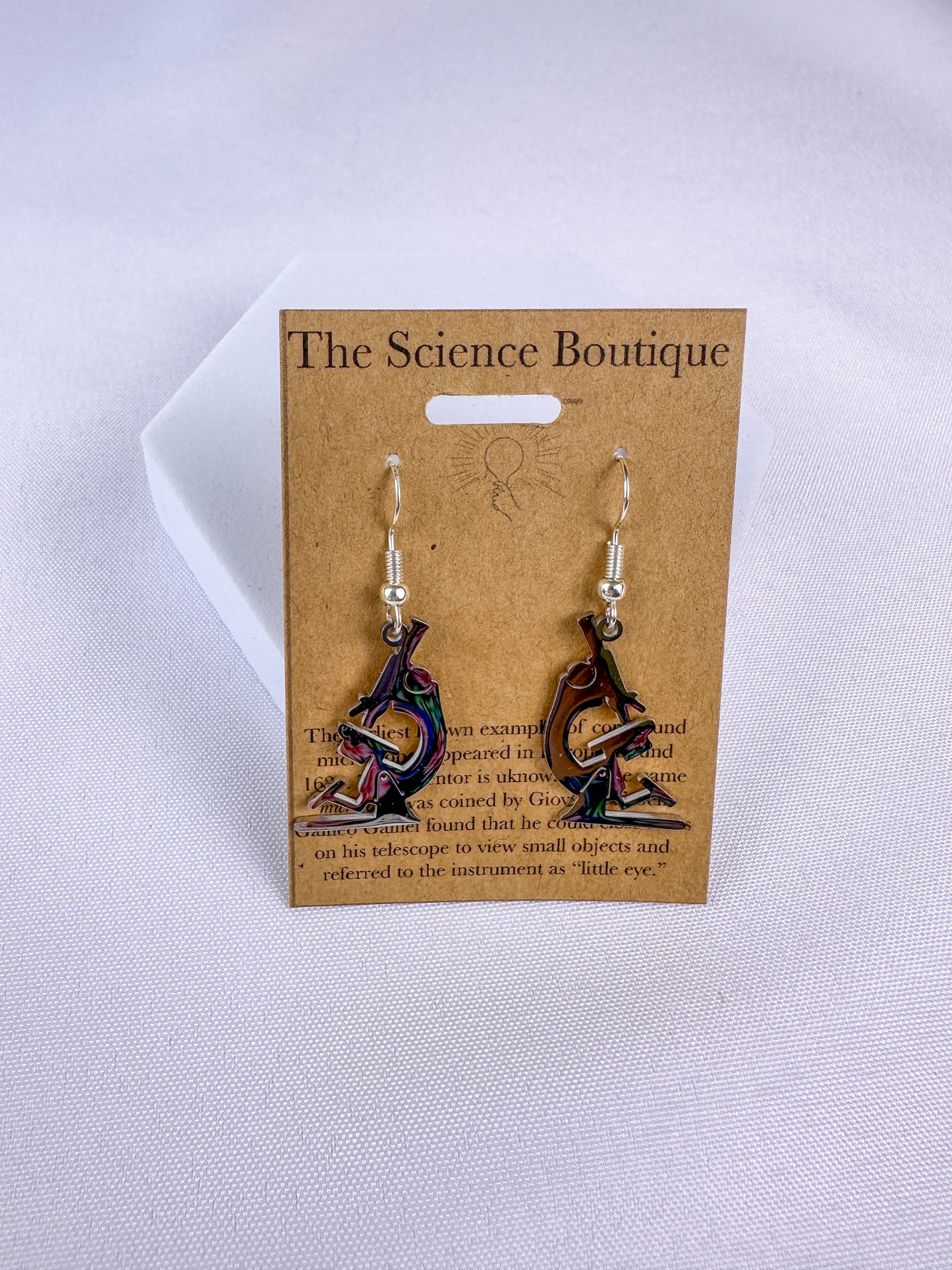 Microscope Dangle Earrings