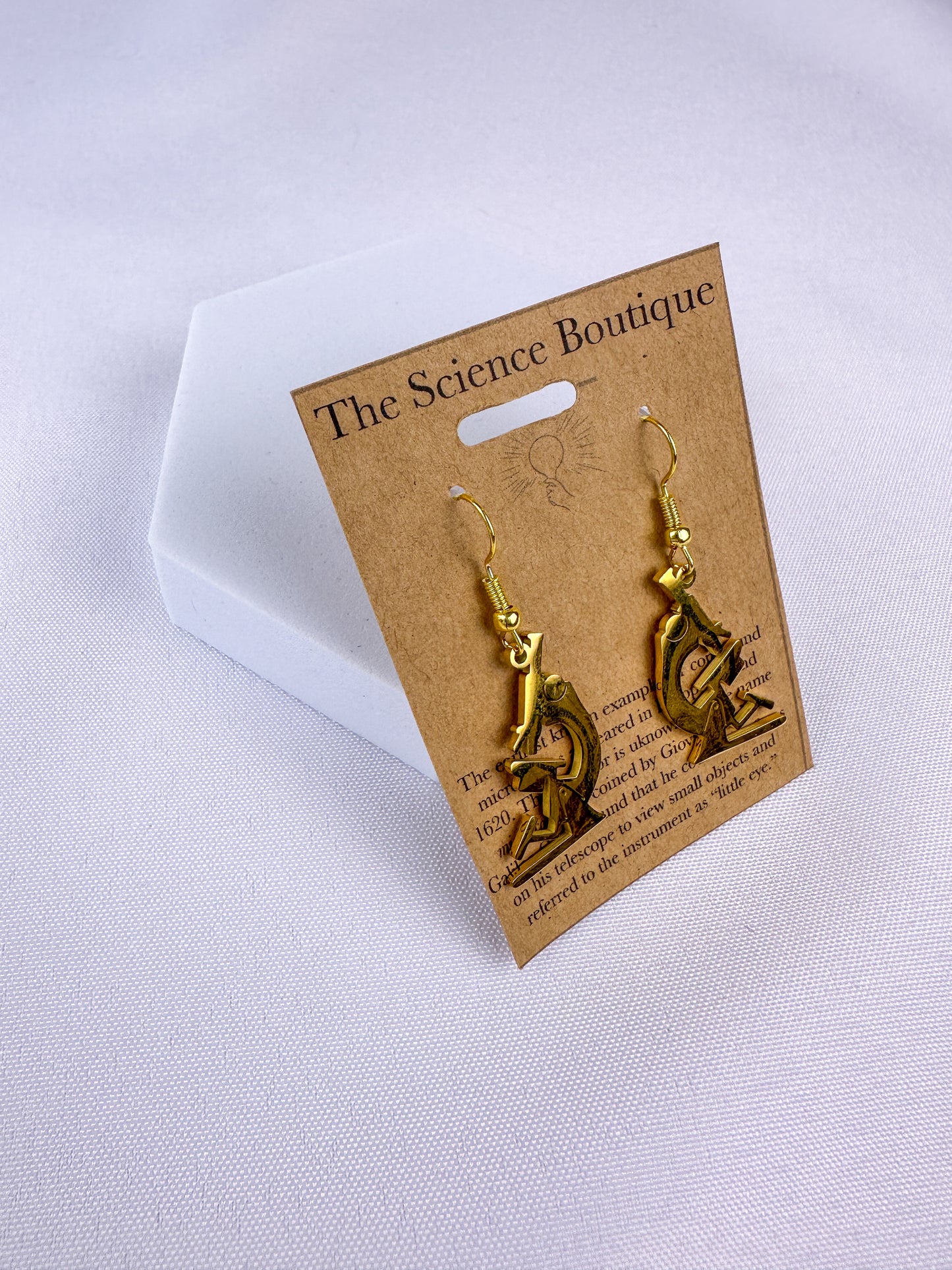 Microscope Dangle Earrings