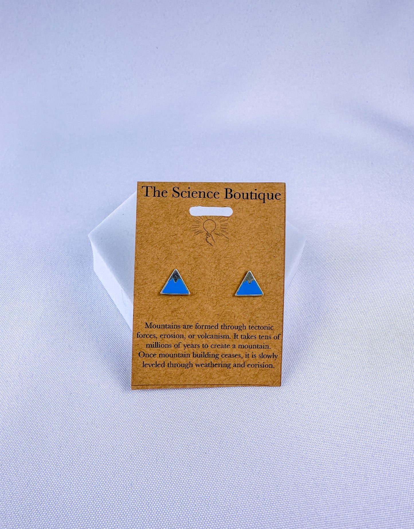 Snowcapped Mountain Stud Earrings