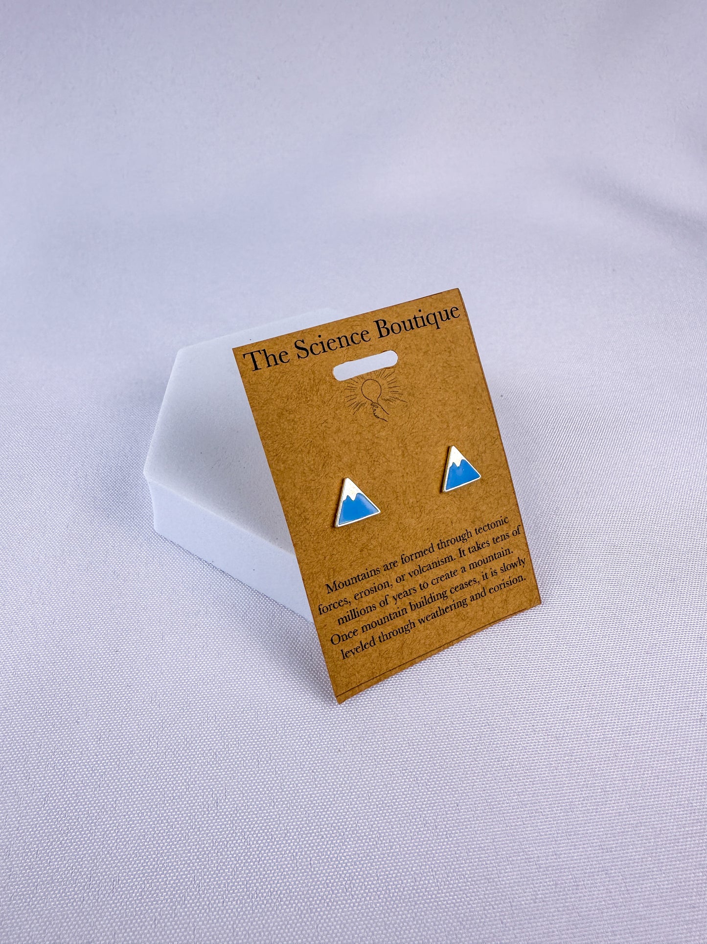 Snowcapped Mountain Stud Earrings