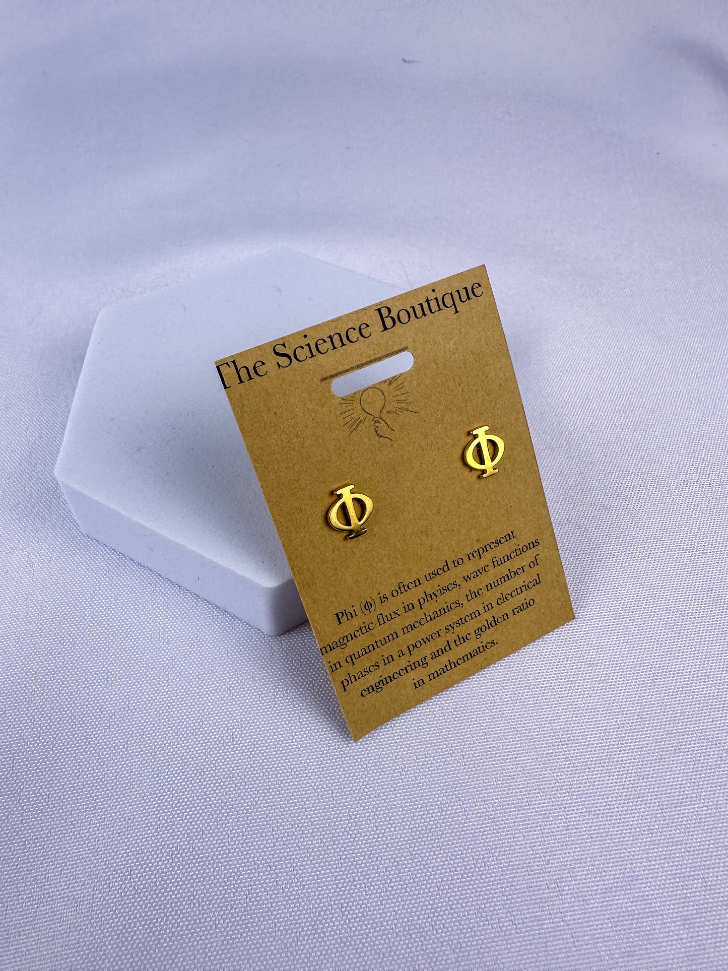 Phi Stud Earrings
