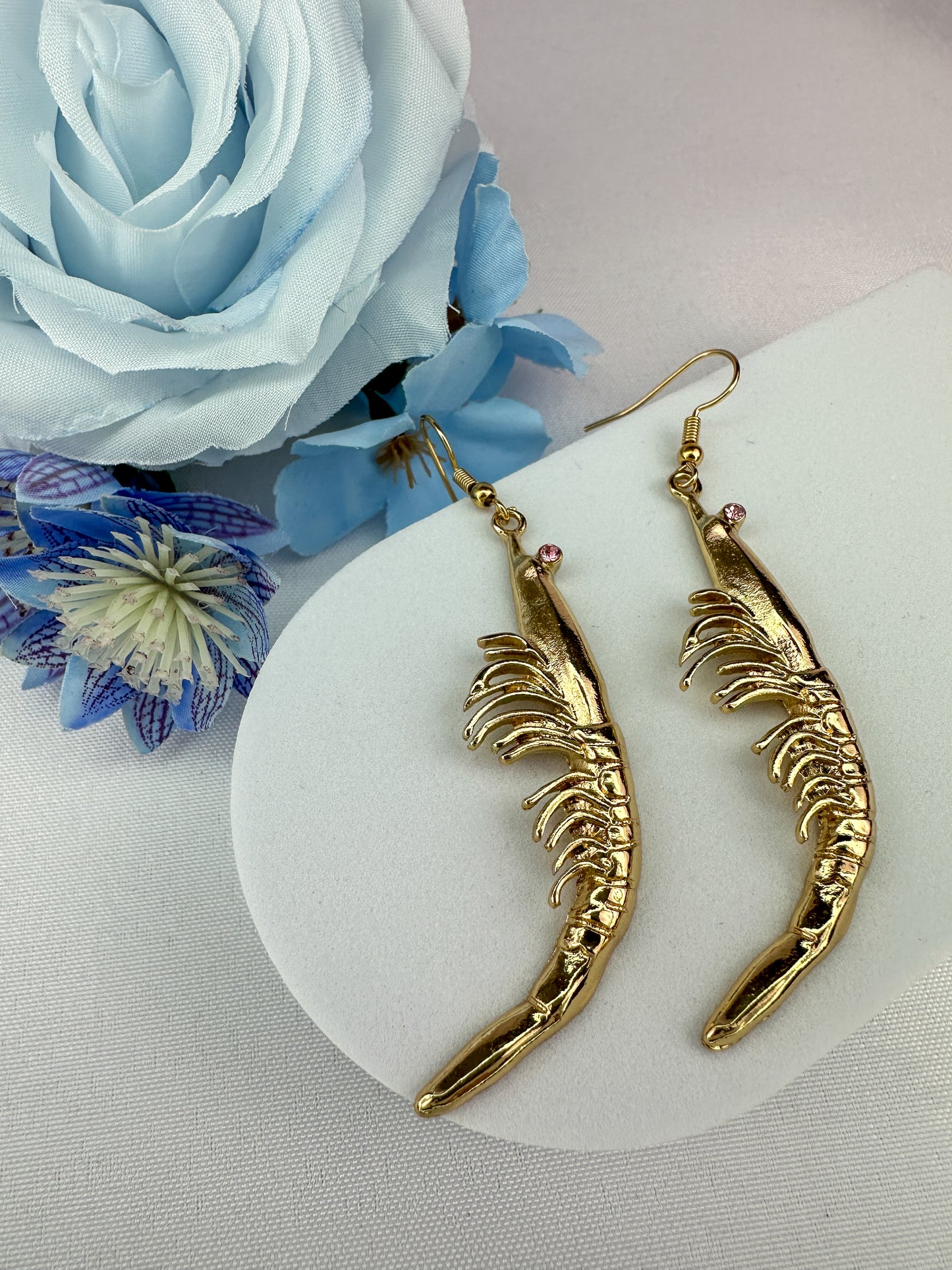 Prawn Dangle Earrings