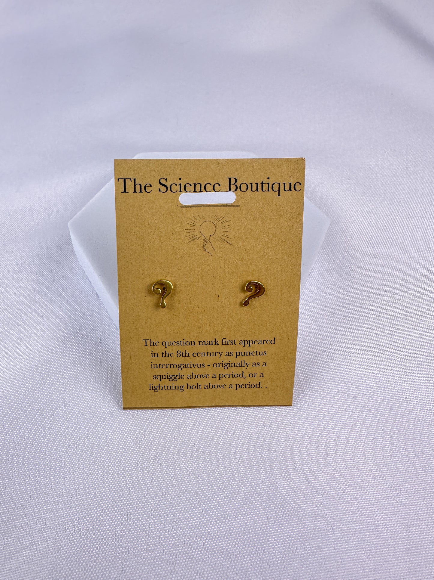 Question Mark Stud Earrings