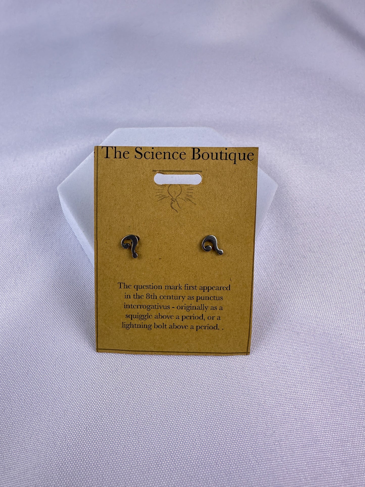 Question Mark Stud Earrings