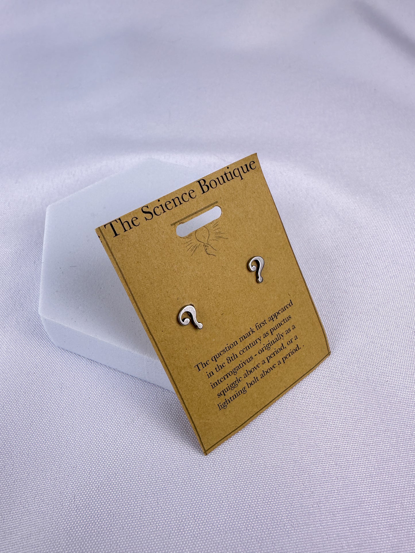 Question Mark Stud Earrings