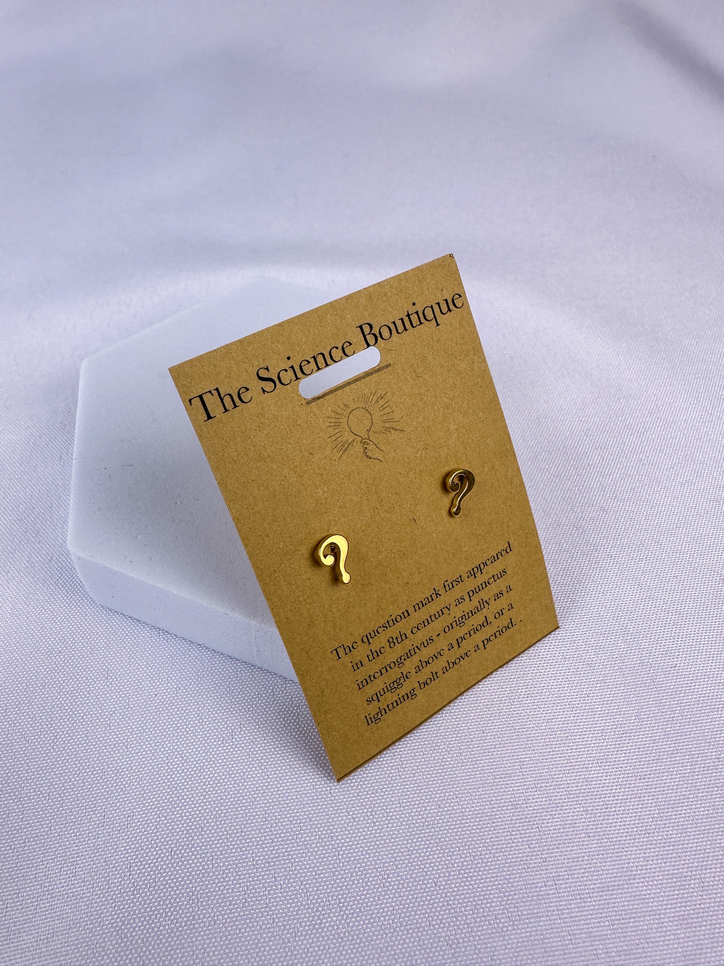 Question Mark Stud Earrings